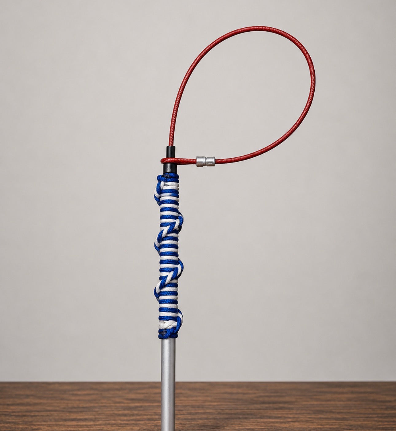 36" Paracord Grip TickleSnare - BLUE/WHITE