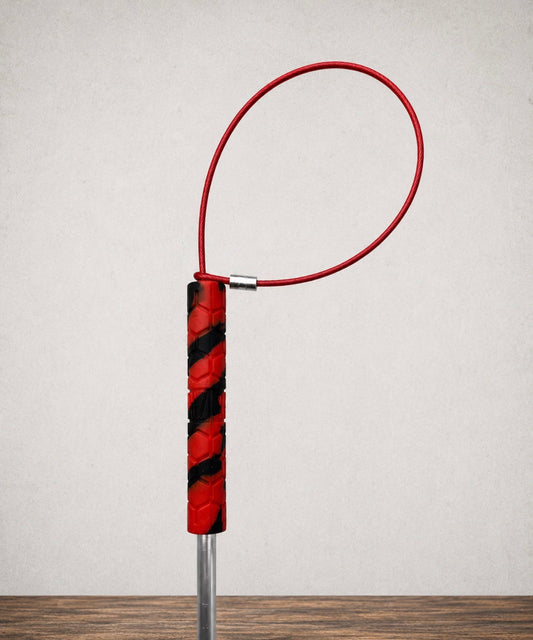36" Silicone Grip TickleSnare - RED/BLACK