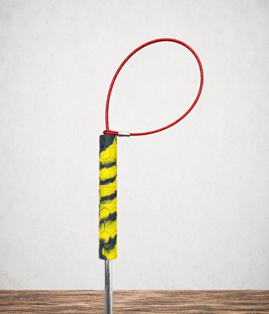 36" Silicone Grip TickleSnare - YELLOW/GRAY