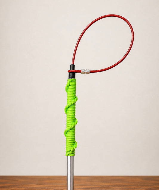 36" Paracord Grip TickleSnare - NEON GREEN
