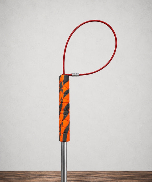 36" Silicone Grip TickleSnare - ORANGE/GRAY