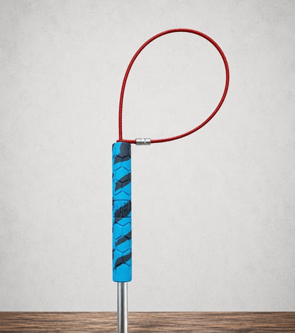 36" Silicone Grip TickleSnare - AQUA/GRAY