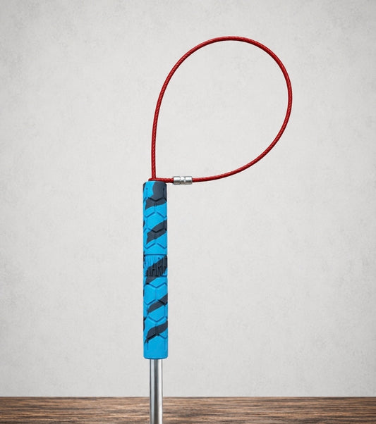 36" Silicone Grip TickleSnare - AQUA/GRAY