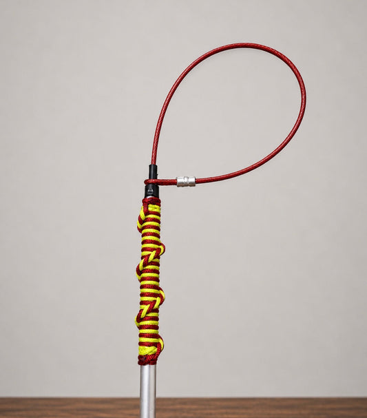 36" Paracord Grip TickleSnare - RED/YELLOW
