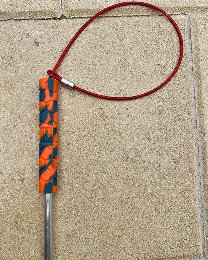 36" Silicone Grip TickleSnare - Orange & Gray