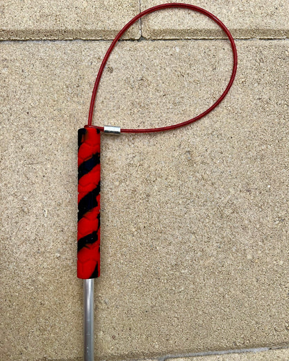 36" Silicone Grip TickleSnare - Red & Black